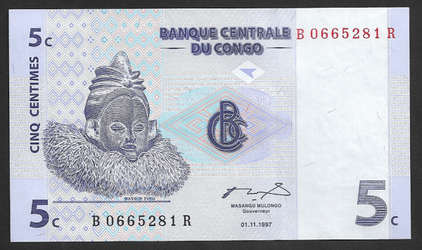 Congo, 5 Centimes