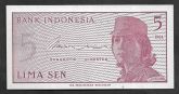 Indonésia, 5 Sen