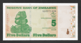 Zimbábue, 5 Dollars