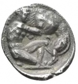 Diobol da Calabria, Tarentum 325 - 280 a.C.