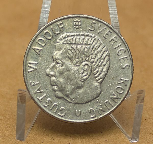 Suécia, 1 Krona – Gustaf VI Adolf