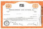 Programming and systems, Inc.