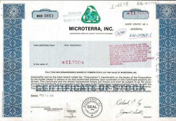 Microterra, Inc.