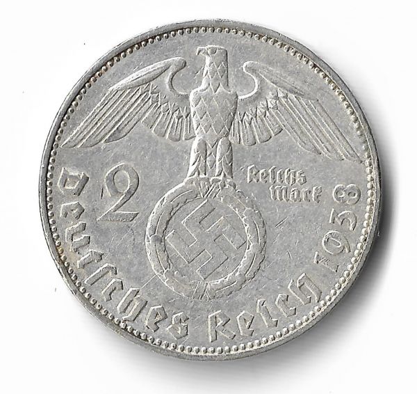 Alemanha, 2 Reichsmark - Paul Von Hindenburg