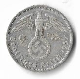 Alemanha, 2 Reichsmark - Paul Von Hindenburg