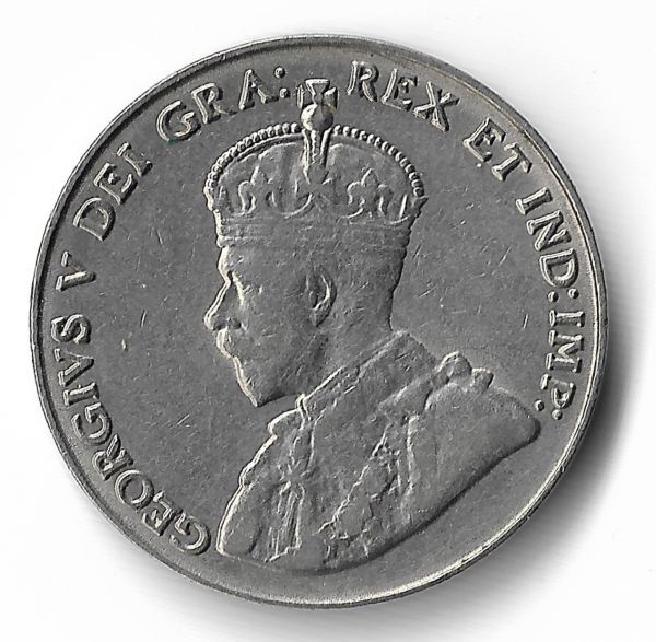 Canadá, 5 Cents - George V