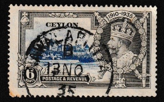 Ceilão, Selos de George V e George VI