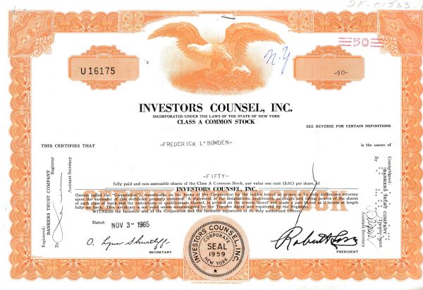 Investors Counsel, Inc.