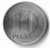 Alemanha, 10 Pfennig