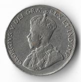 Canadá, 5 Cents - George V