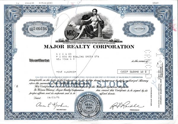 Major Realty Corporation