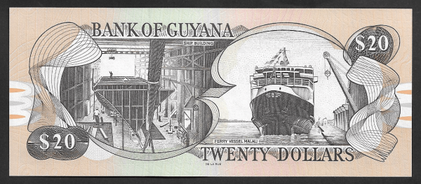 Guiana, 20 Dollars